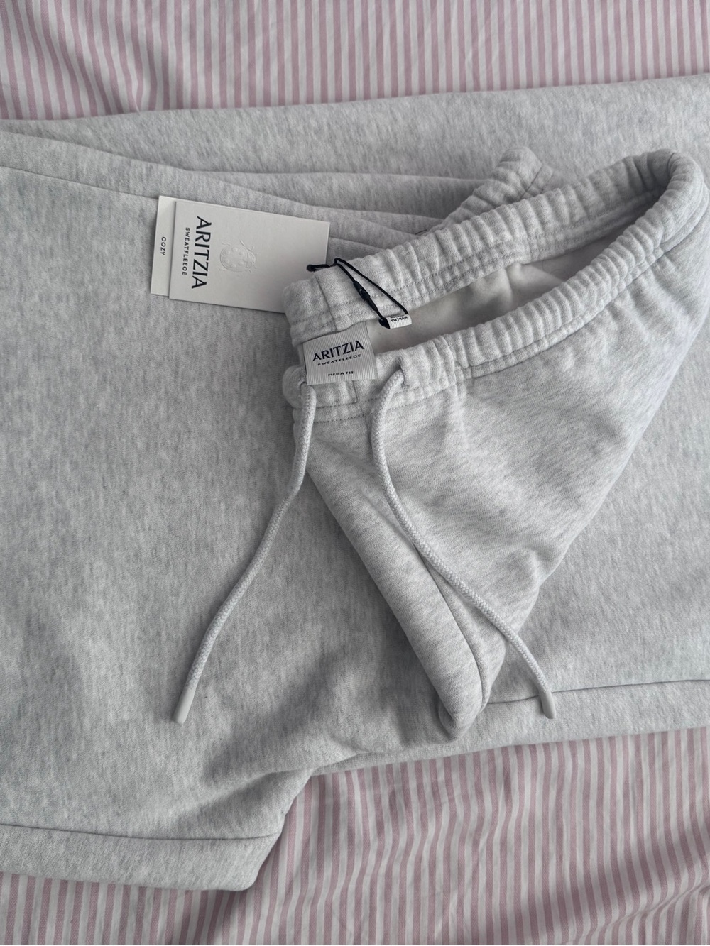 Aritzia Wide Leg Pants - Heather Cloud Gray